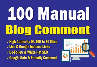 I Will provide Manually blog comments backlinks
