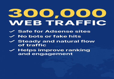 Deliver 300,000 Real Website Visitors for SEO Growth