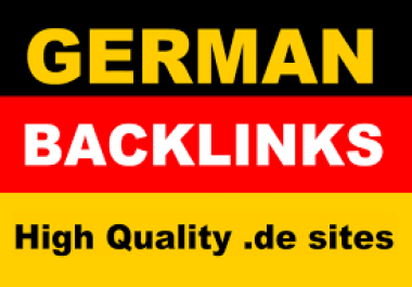 Build 50 high quality germany backlinks from german site de
