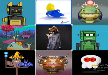 I will create 100 unique 3d voxel nft collection