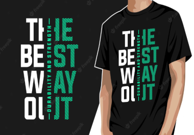 Creat amazing t-shirt design for you with in 24 hours