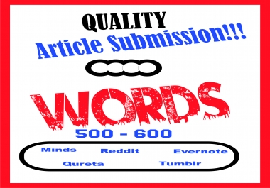 Article Submission to incease Traffic for Websites - 2 Quality Articles