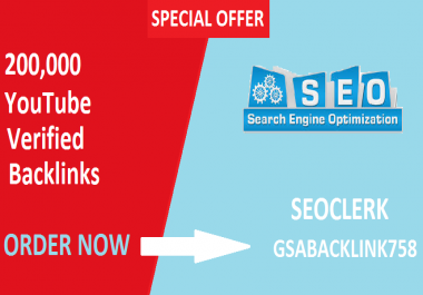 High Quality 200,000 Verified YouTube Backlinks To Ra...