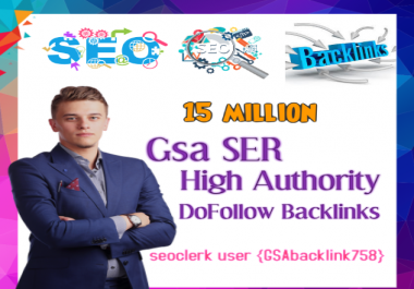 Top Most powerful 15 million Gsa Ser backlinks, high...