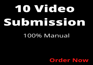 Youtube video promotion by manual submission on high DA PA Sites