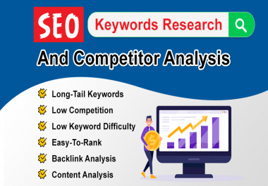 I will do keyword research & 1 competitor analysis