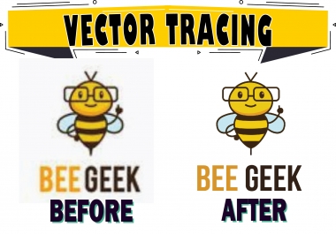 I will vectorize,  do vector tracing of any logo or image