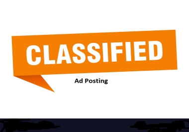 I will do 50 manual classified ads posting on top USA ad sites