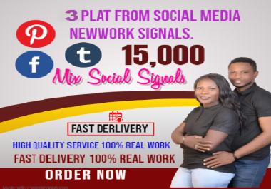 Great Top 3 Powerful Platform 15,000 Mix Social Media Social Signals Share Backlinks Bookmarks