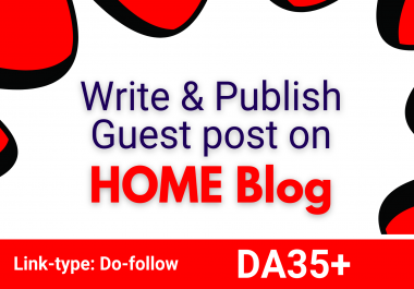 I will do guest post on home blog