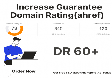Increase Domain Rating ahref upto 40