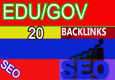 20 EDU/GOV backlinks using some Biggest PR9-2 Authority Domains