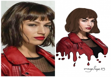 i will make a cartoon from your picture