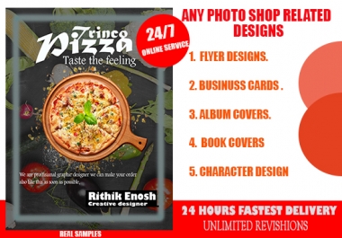 I will design attractive flyer, brochure, album cover, logo designs