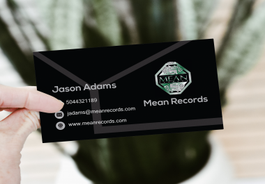 I will create an amazing and unique business card in 24 hrs