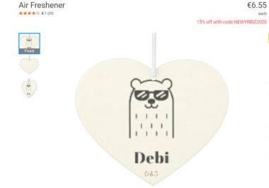 I will create you a zazzle store and custom products