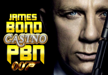 JAMES BOND 200 Genuine Quality Casino Poker Slots Home Page PBN Backlinks With High DA/PA