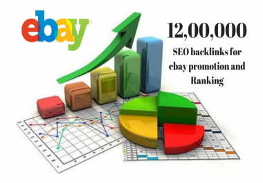 I will do 12, 00,000 SEO backlinks for ebay promotion maximize ebay traffic and sales