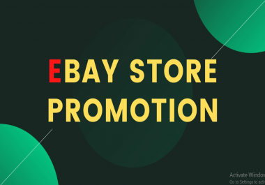 I will promote your ebay store promotion to increase seo backlink