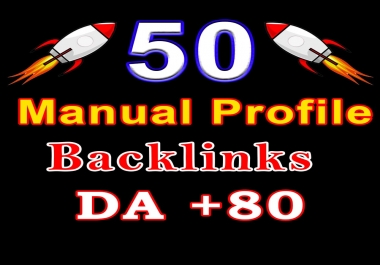 permanent 50 dofollow Profile Backlinks from high DA 60+ Websites manual work to improve your seo