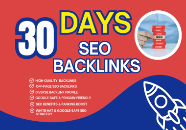 Skyrocket Ranking with 30 days Monthly SEO Backlinks