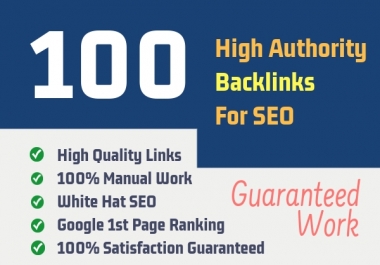 I will create manual high quality SEO backlinks to improve your google ranking