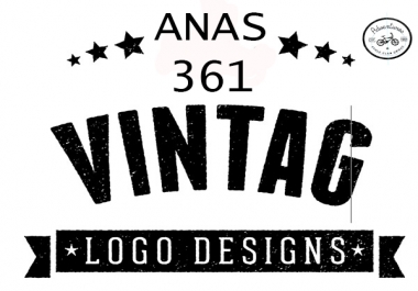 I will design a vintage or retro logo in low budget