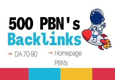 500 Special PBN Backlinks,  Web 2.0 with High DA 70+