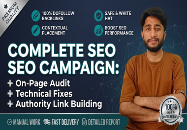 Complete SEO Campaign On-Page Audit + Technical Fixes + Authority Link Building