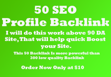 I will manually build 90 plus DA profile Backlink