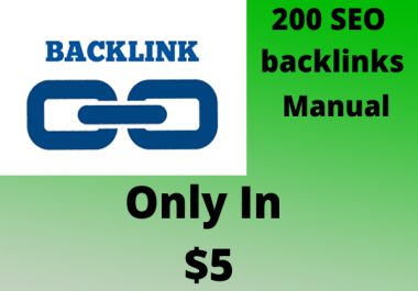 200 SEO profile backlinks white hat manual link building service