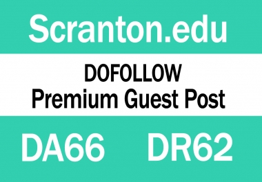 Publish Guest Post on Scranton. edu DA66