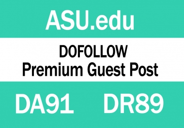 Publish Guest Post on ASU. edu DA91