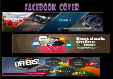 I will design attractive Facebook cover and social media Banners