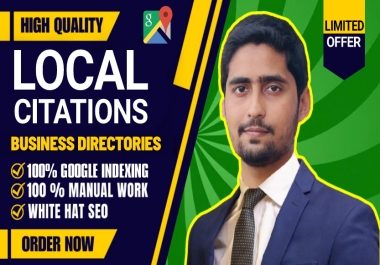 100 Google Indexed Top Notch Premium USA Local Citations
