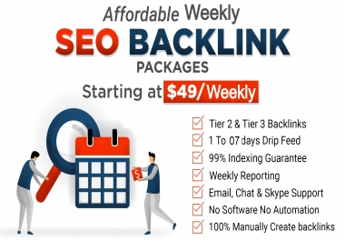 Manually Super Booster Weekly Whitehat SEO Package