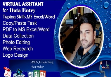 I will do very good work in design,  data entry and copy paste in a very short time.