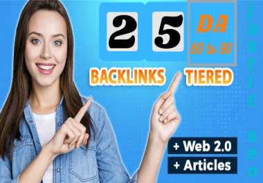 I Will Create 25 Ultra SEO Contextual Backlinks Tiered For Rank Your Website