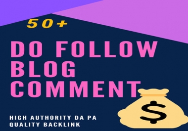 I will create 70 dofollow blog comments backlinks on actual page pr7 to pr3
