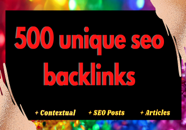 I will build 500 SEO backlinks white hat manual link building service for google top ranking