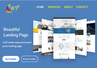 I will design high quality responsive landing page