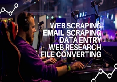 I will do Web Scraping, E-mail Scraping, Data Entry For You