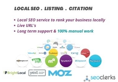 I will create manual local SEO citation and local business listing worldwide