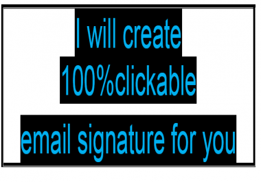 I will create html email signature or clickable email signature with social media icons