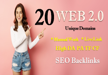 I will build permanent 20 web 2.o Backlinks