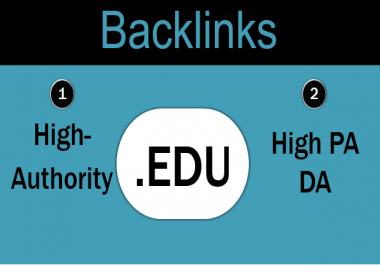Create 150 Manually & Quality Strong Profile. EDU Backlinks Created from Top Rated Universities