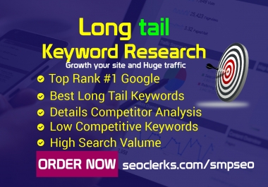 1000 long tail keyword research competitor analysis