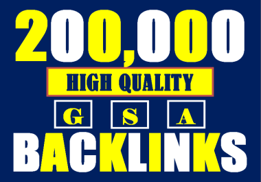 200k GSA SER SEO backlink and GSA Blast,  best for tier2-3 & indexer backlinks