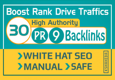 30 SEO backlinks white hat manual link building service for google top ranking