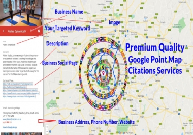 Do 1500 premium quality google point map citations